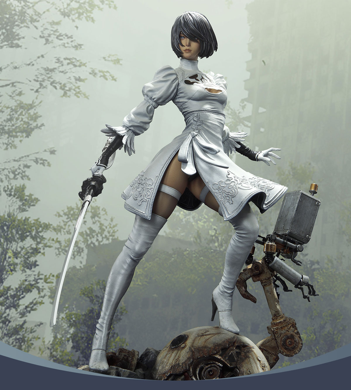 NieR:Automata 1/4 Scale Deluxe Ver. Unboxing/Build - Square Enix